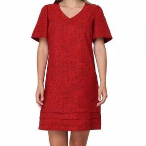 Nicole Miller linen dress, L black